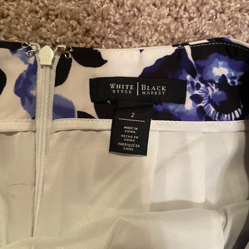 WHBM pencil floral pencil skirt - Picture 2 of 3